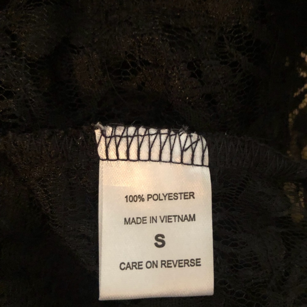 New York & Company sheer lace overlay top S - Picture 8 of 8